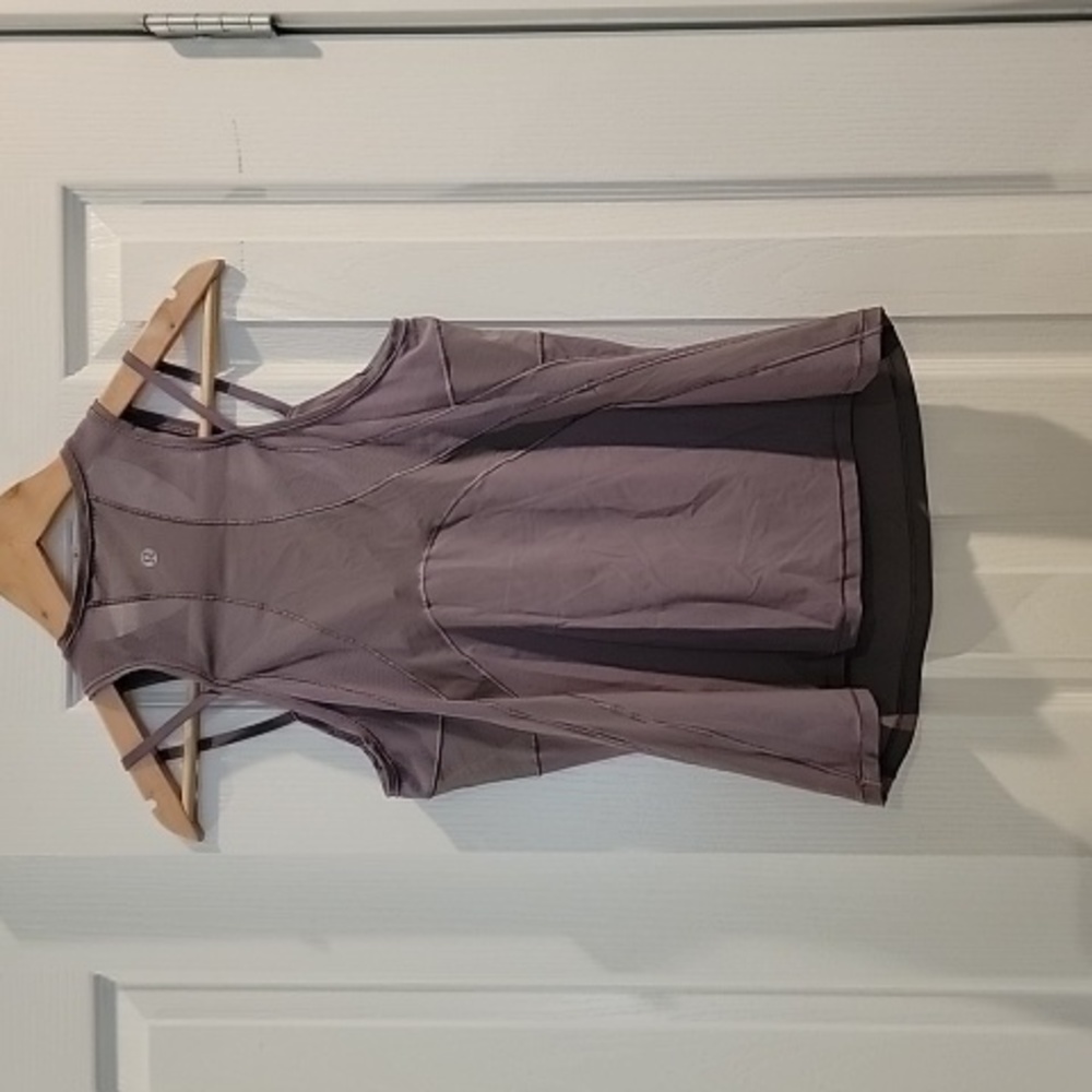 Lululemon Fresh in Mesh tank top - Dusky Lavender - Picture 7 of 11